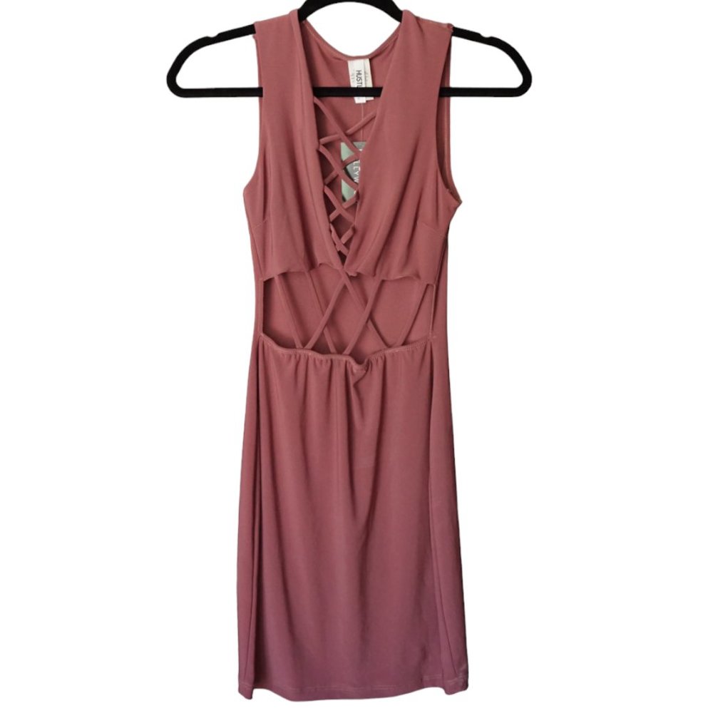 Hustler Dusty Rose Dress Small NWT